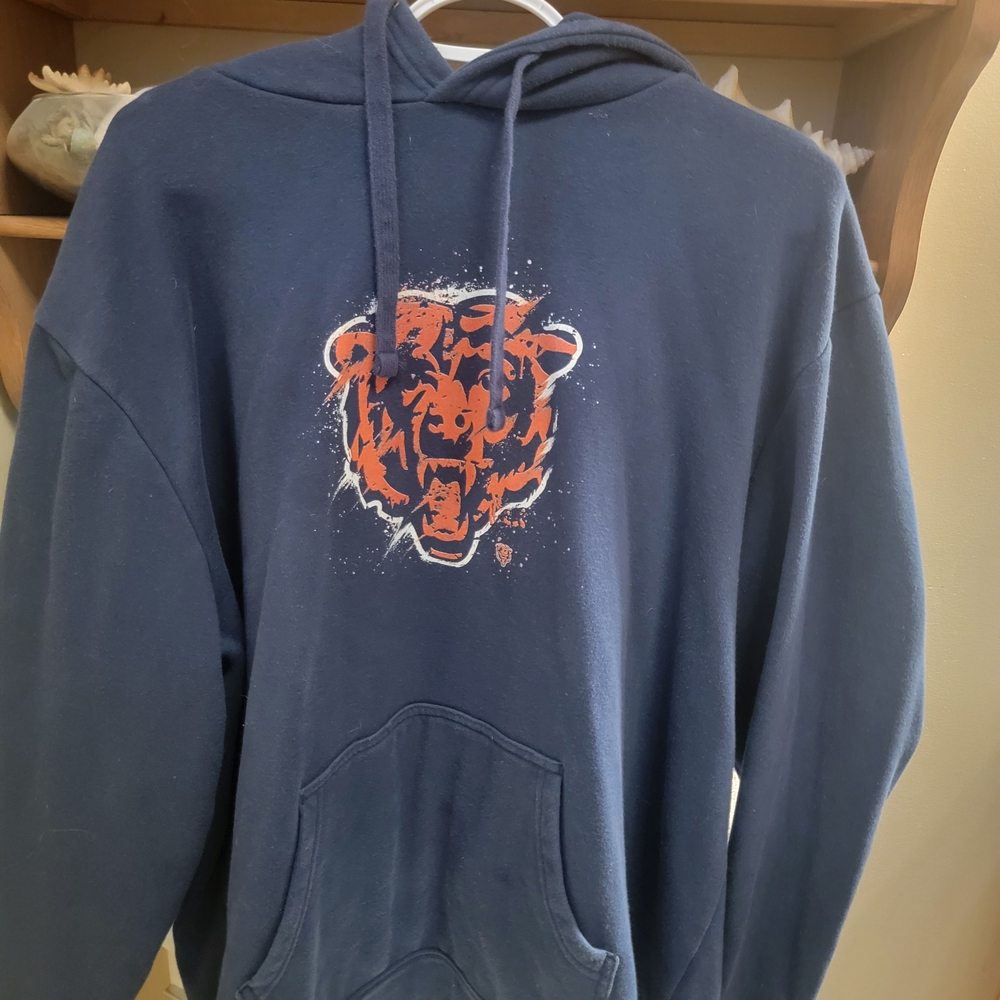 Fanatics Navy Hoodie with Bold Orange Bear Graphic